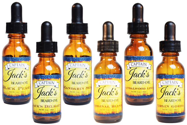 Captain Jack's Beard Oil - Variety Pack (6) - 1oz