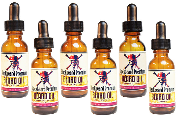 Blackbeards Beard Oil – Variety Packs (6) - 1oz