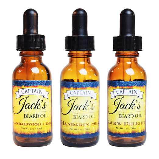 Captain Jack's Beard Oil - Variety Pack (3) - 1oz